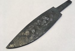 Бланк заготовка Якутского клинка с кованым долом дамаск - 2