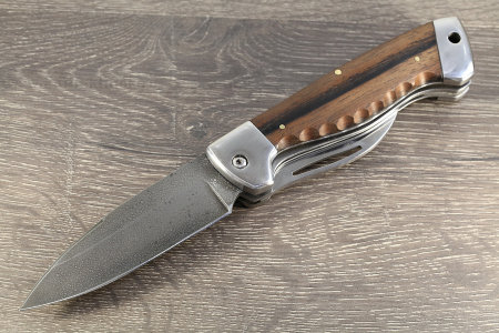 Складной нож из алмазки - сталь ХВ5