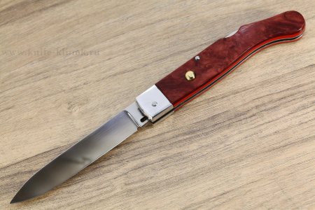 Складной нож с кованым клинком 95х18