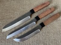 Набор кухонных ножей тройка из стали AUS-8