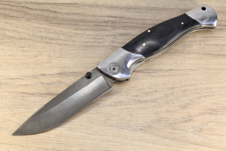 Большой складной нож с булатным клинком