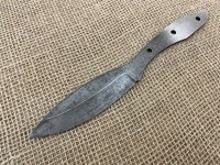 Кованый клинок ножа из алмазки 107