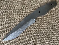 Кованый клинок ножа из алмазки 17