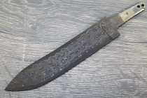 Клинок для ножа из ламинатной дамасской стали 61