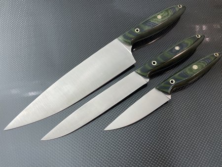 Набор кухонных ножей из PGK тройка 3-1