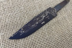 Клинок для ножа ламинатный дамаск 8