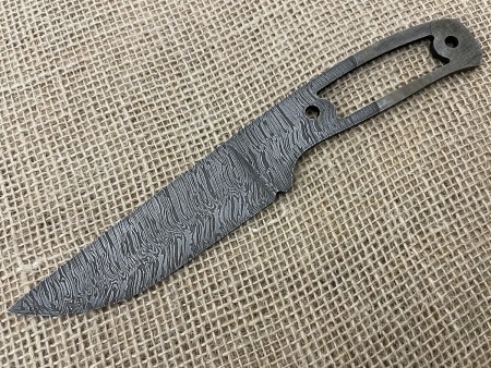 Клинок для ножа дамасский 120