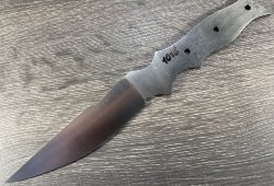 Клинок для ножа из кованой легированной стали, марки х12мф 1016