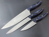 Набор кухонных ножей из PGK тройка 3-3