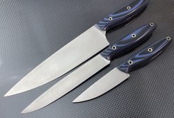 Набор кухонных ножей из PGK тройка 3-3