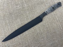 Клинок кухонного ножа линза кованая у10а сталь 2