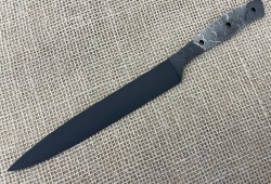 Клинок кухонного ножа линза кованая у10а сталь 2