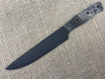Клинок кухонного ножа линза кованая у10а сталь 4