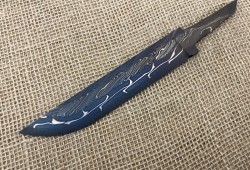 Клинок для ножа ламинатный дамаск 9