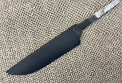 Клинок кухонного ножа линза кованая у10а сталь 6