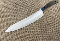 Клинок кухонного ножа линза convex кованая у10а сталь 8