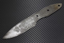 Кованый клинок ножа из алмазки 18