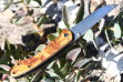 Складной нож - сталь х12ф1 кованая - Купить кованый складной нож с фиксатором