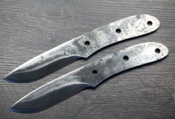 Клинок Якутского ножа из стали 95х18 с кованым долом цельнометаллический