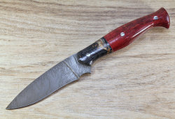 Нож разделочный из дамасской стали ц-м